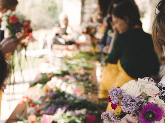 Activité de team building : décoration florale