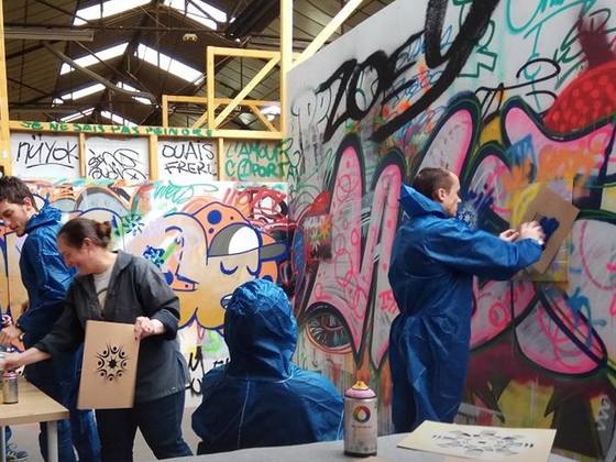 Activité de team building : street art