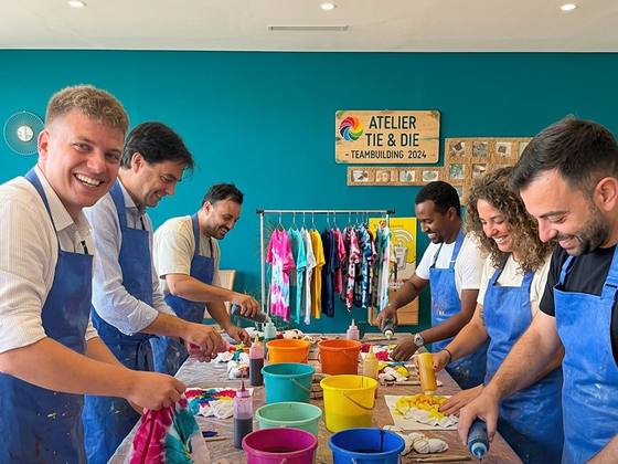Activité de team building : tie & dye