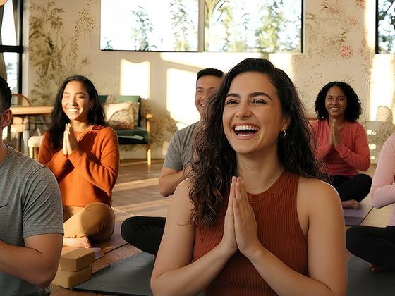 Activité de team building : yoga du rire